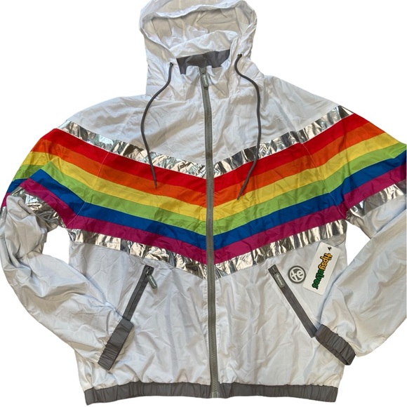 Unisex Tipsy Elves Pro Windbreaker Jacket L NWT - Picture 4 of 16